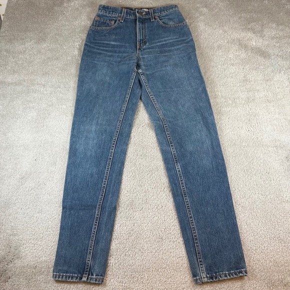 Levi's Other - Vintage 90s Levis 550 Relaxed Fit Jeans Kids 3 JR L Blue High Rise Made In USA